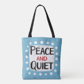 Rustige en vredige Canvas tas (Achterkant)