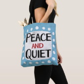 Rustige en vredige Canvas tas (Dichtbij)
