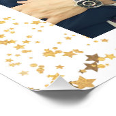 Rustige en witte gepersonaliseerde bruiloft voor f perfect poster (Hoek)