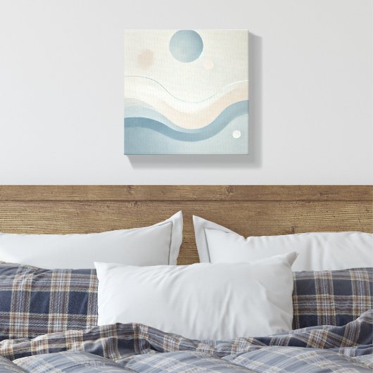 rustige essentie canvas afdruk (Insitu (Slaapkamer))