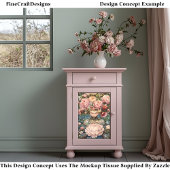 Rustige etherische meisje weelderige bloemen AG1Z  Tissuepapier