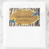 Rustige etiketten met natuurlijke boomschors van h (Tas)