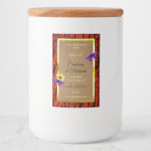 Rustige etiketten van houten producten Paarse butt (Voorkant)