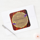 Rustige etiketten van houten producten Paarse butt (Envelop)