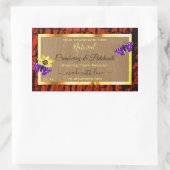 Rustige etiketten van houten producten Paarse butt (Tas)