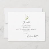 Rustige eucalyptus ben mijn dikke bruidsmeisje kaart (Achterkant)