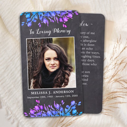 Rustige Eucalyptus Botanische gedenkbakkersKaart S Contactkaartje