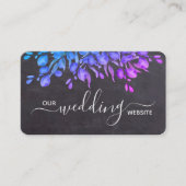 Rustige Eucalyptus Botanische QR-code Weddenschap Visitekaartje (Voorkant)