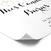 Rustige Eucalyptus Gold Deze kaars branden Poster (Hoek)