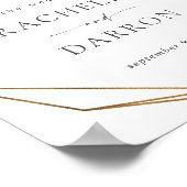 Rustige Eucalyptus & Gold Welkom Poster (Hoek)