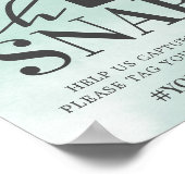 Rustige Eucalyptus Green Gold Oh Snap Poster (Hoek)