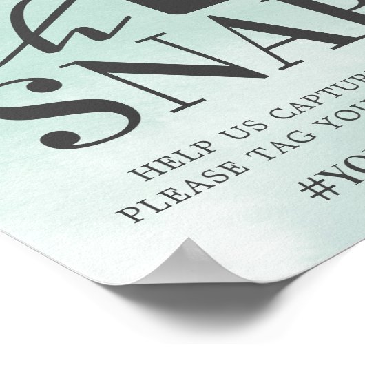 Rustige Eucalyptus Green Gold Oh Snap Poster (Hoek)