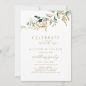 Rustige eucalyptus greenery boho kaart (Voorkant)