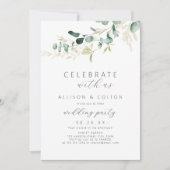 Rustige eucalyptus greenery boho kaart (Voorkant)