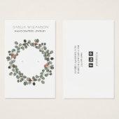 Rustige Eucalyptus Kaarten voor juwelenstaart Visitekaartje (Voorkant /achterkant)