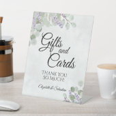 Rustige Eucalyptus & Lavender-Huwelijkscadeaus & - Reclamebord Met Voetstuk (Insitu)