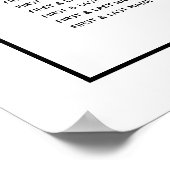 Rustige eucalyptus Leaves Wedding Seding Chart Poster (Hoek)