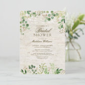 Rustige Eucalyptus Natuur Vrijgezellenfeest Kaart (Staand voorkant)