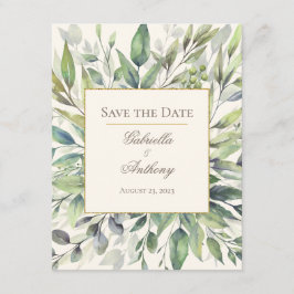 Rustige Eucalyptus Waterverf Sla de datum op