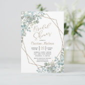 Rustige Eucalyptus Waterverf Vrijgezellenfeest Kaart (Staand voorkant)