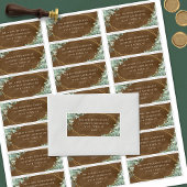 Rustige Eucalyptus Wedding Guest Adresetiketten Sticker
