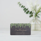 Rustige Eucalyptus Wedding QR Code RSVP Card Informatiekaartje (Staand voorkant)