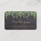 Rustige Eucalyptus Wedding QR Code RSVP Card Informatiekaartje (Voorkant)
