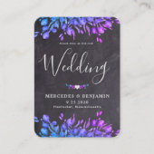 Rustige eucalyptusfielencode QR-wijdenweddenschap  Visitekaartje (Voorkant)