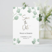 rustige eucalyptusgrienery , met uitzondering van  kaart (Staand voorkant)