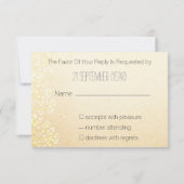 Rustige Fall Wedding rsvp standaard 3,5 x 5 Kaartje (Achterkant)