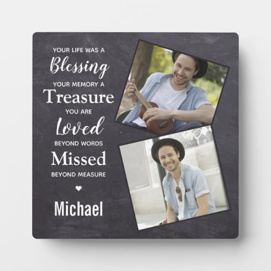 Rustige familie Foto sympathie Memorials Keepomwil Fotoplaat (Voorkant)