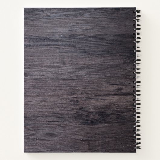 Rustige Familie recept Cookbook gepersonaliseerd Notitieboek (Achterkant)