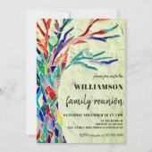 Rustige Familie van de Boom Reunion Groen Kaart (Voorkant)