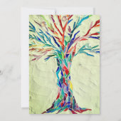 Rustige Familie van de Boom Reunion Groen Kaart (Achterkant)