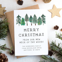 Rustige familiefoto Prettig kerstfeest verhuizing