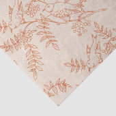 Rustige Farmhouse Bird Fauna  ontkoppeling Tissuepapier (Detail)