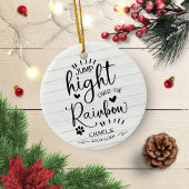 Rustige Farmhouse Cat of Dog Pet Photo Memorial Keramisch Ornament