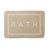 Rustige Farmhouse Chic Light Beige Memory Foam Badmat (Voorkant)