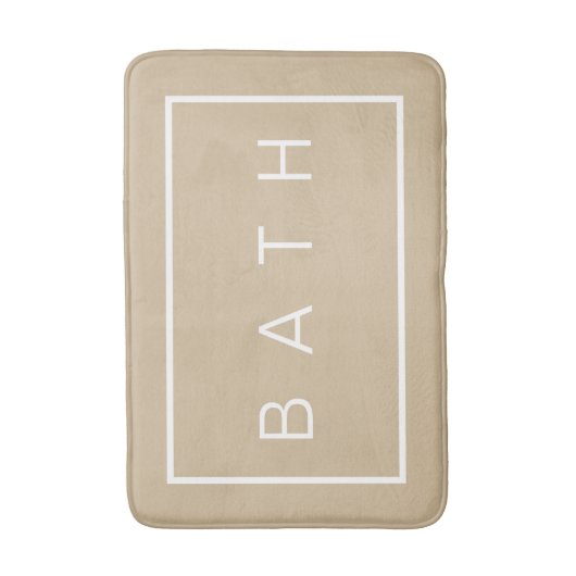 Rustige Farmhouse Chic Light Beige Memory Foam Badmat (Voorkant Verticaal)