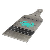 Rustige Farmhouse Nautical Blauwgroen Blue Crab Mo Snijplank (Hoek)