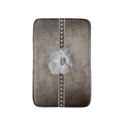 Rustige Farmhouse Pset Flower Badmat (Voorkant Verticaal)