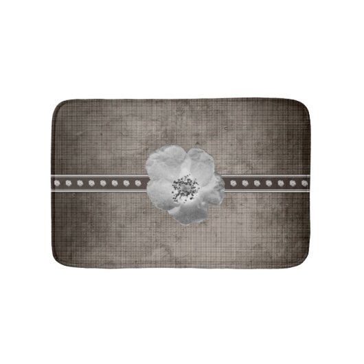 Rustige Farmhouse Pset Flower Badmat (Voorkant)