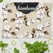 Rustige Farmhouse Sweet Farmhouse Cotton Flowers Theedoek (Gevouwen)