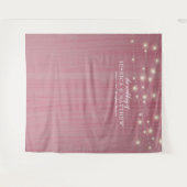 Rustige Farmhouse Twinking Lights Wedding Backdrop Wandkleed (Voorkant (horizontaal))