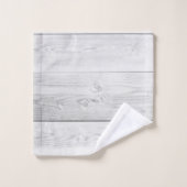 Rustige Farmhouse White Wood Planks Bad Handdoek (Wasdoekje)