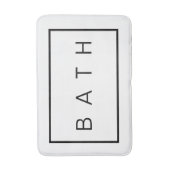 Rustige Farmhouse - zwart-wit - eenvoudig Badmat (Voorkant Verticaal)