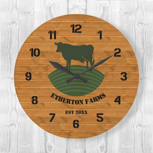 Rustige Faux Boerderij Stead Acrylclock Grote Klok