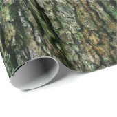 Rustige Faux Houtkorrel Bark Moss Cadeaupapier (Rol Hoek)