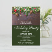 Rustige feestdag in Red & Green Company Kaart (Staand voorkant)