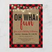 Rustige feestdag, zwarte en rode speldenbank feestdagenkaart (Voorkant)